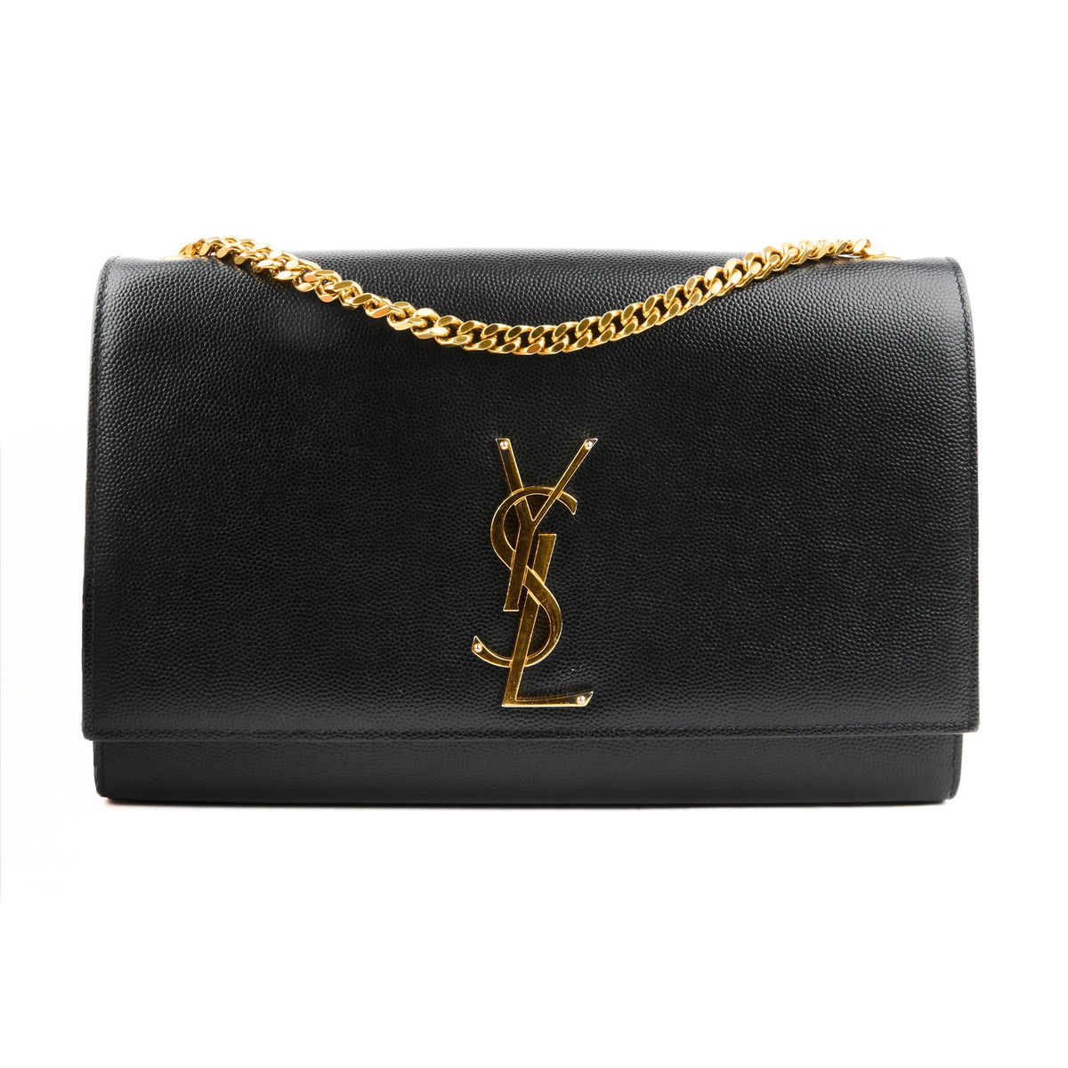 SAINT LAURENT - Sac Kate cuir noir