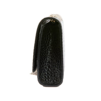 SAINT LAURENT - Sac Mini Kate tassel cuir embossé croco brillant noir - Handbag