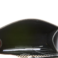 SAINT LAURENT - Sac Mini Kate tassel cuir embossé croco brillant noir - Handbag