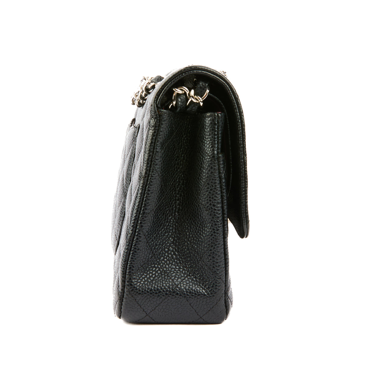 CHANEL - Sac bandoulière Classique Timeless médium cuir grainé noir - Handbag