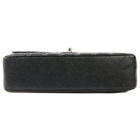 CHANEL - Sac bandoulière Classique Timeless médium cuir grainé noir - Handbag