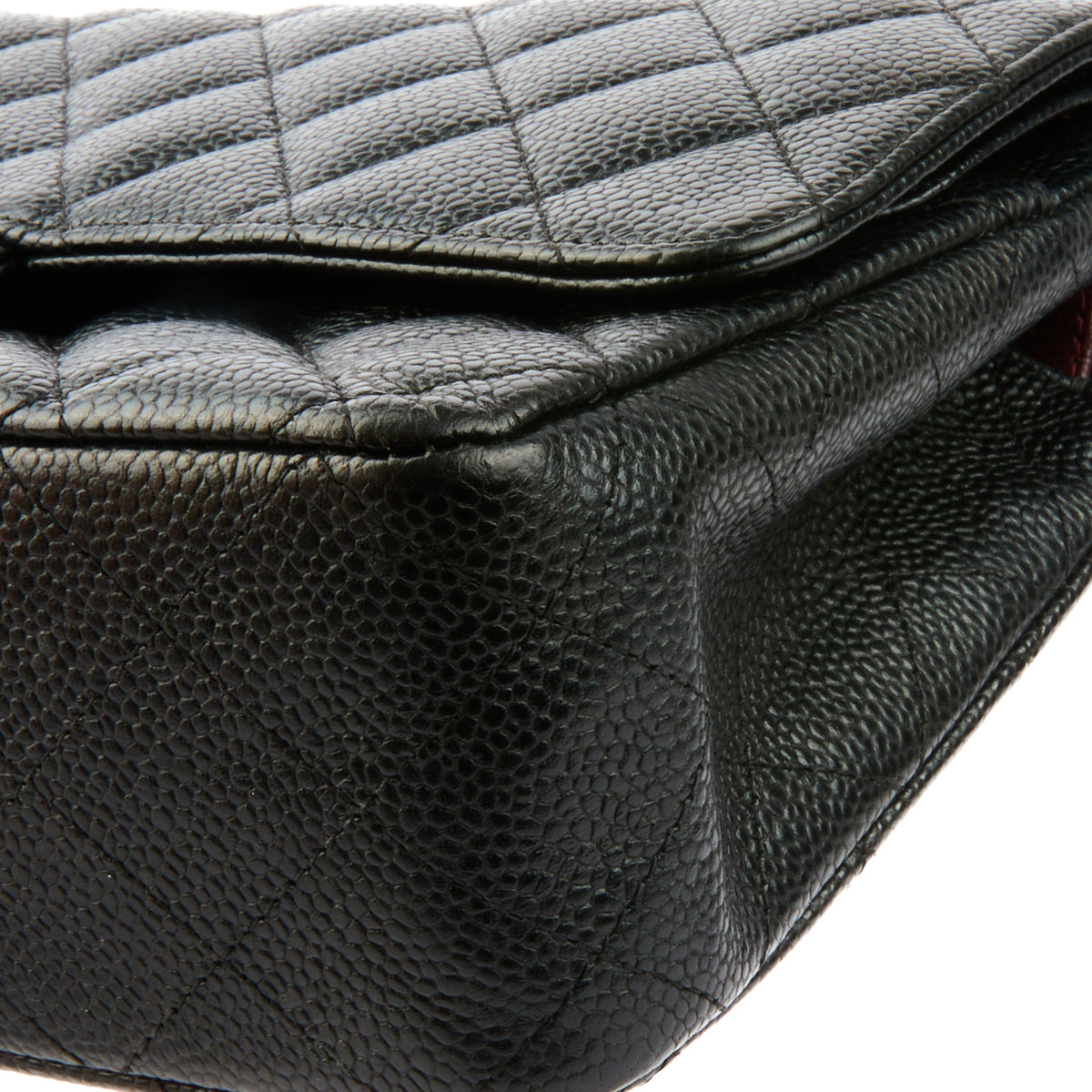 CHANEL - Sac bandoulière Classique Timeless médium cuir grainé noir - Handbag