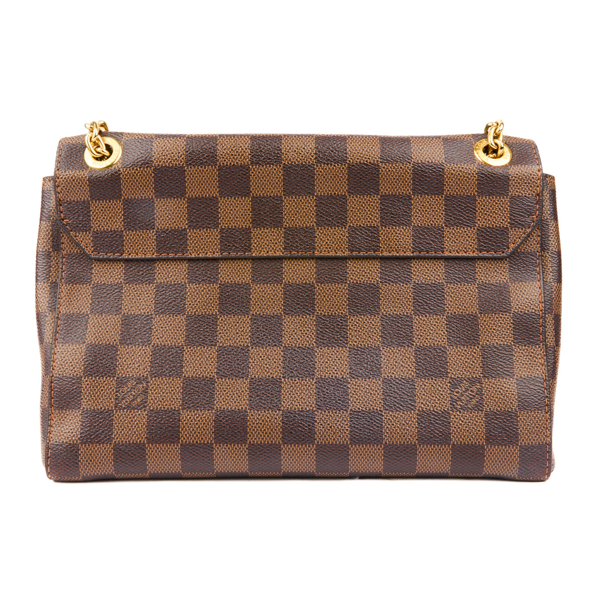LOUIS VUITTON - Sac bandoulière Vavin PM toile rose & damier Ébène - Handbag