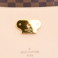 LOUIS VUITTON - Sac bandoulière Vavin PM toile rose & damier Ébène - Handbag