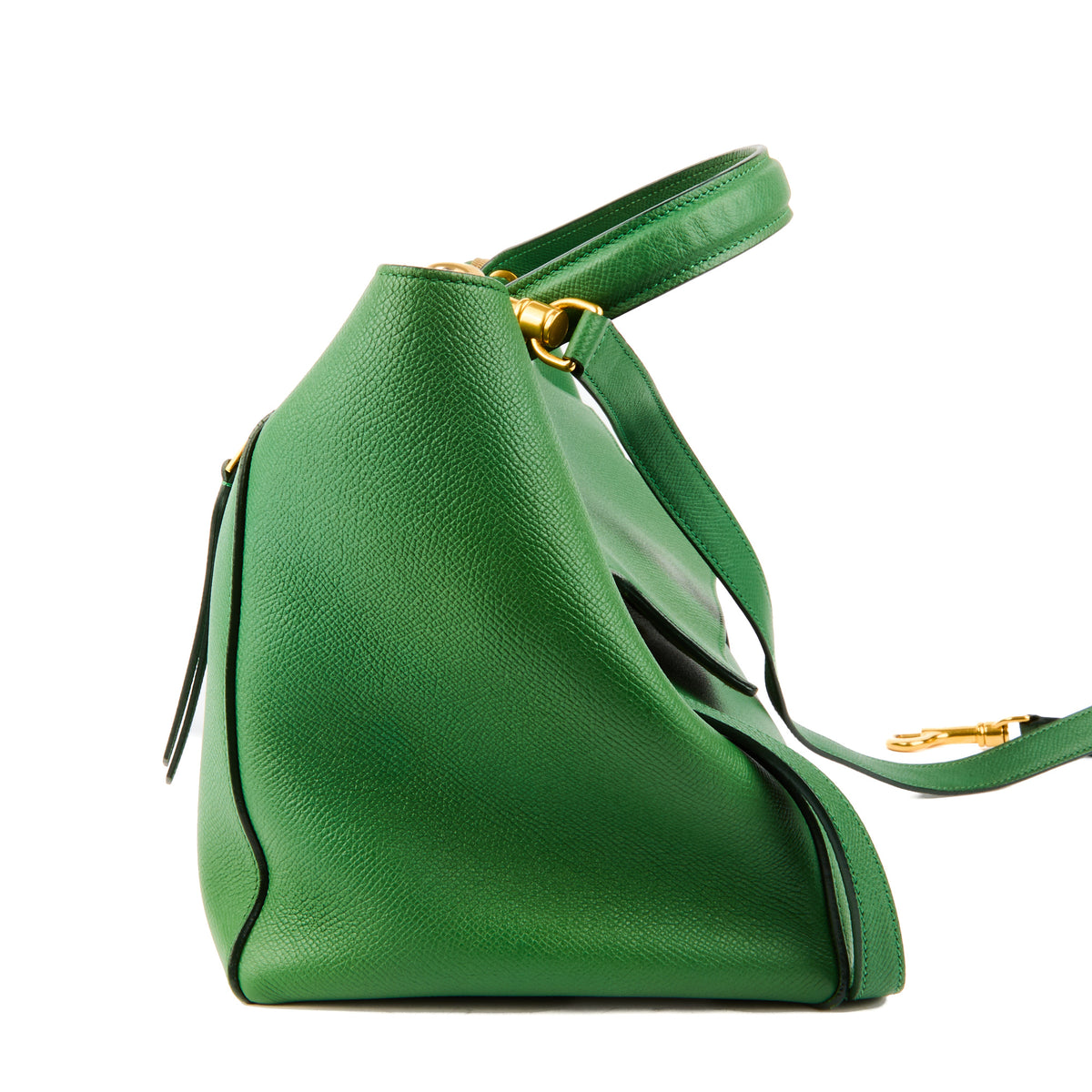 CELINE - Green leather Belt handbag - Handbag