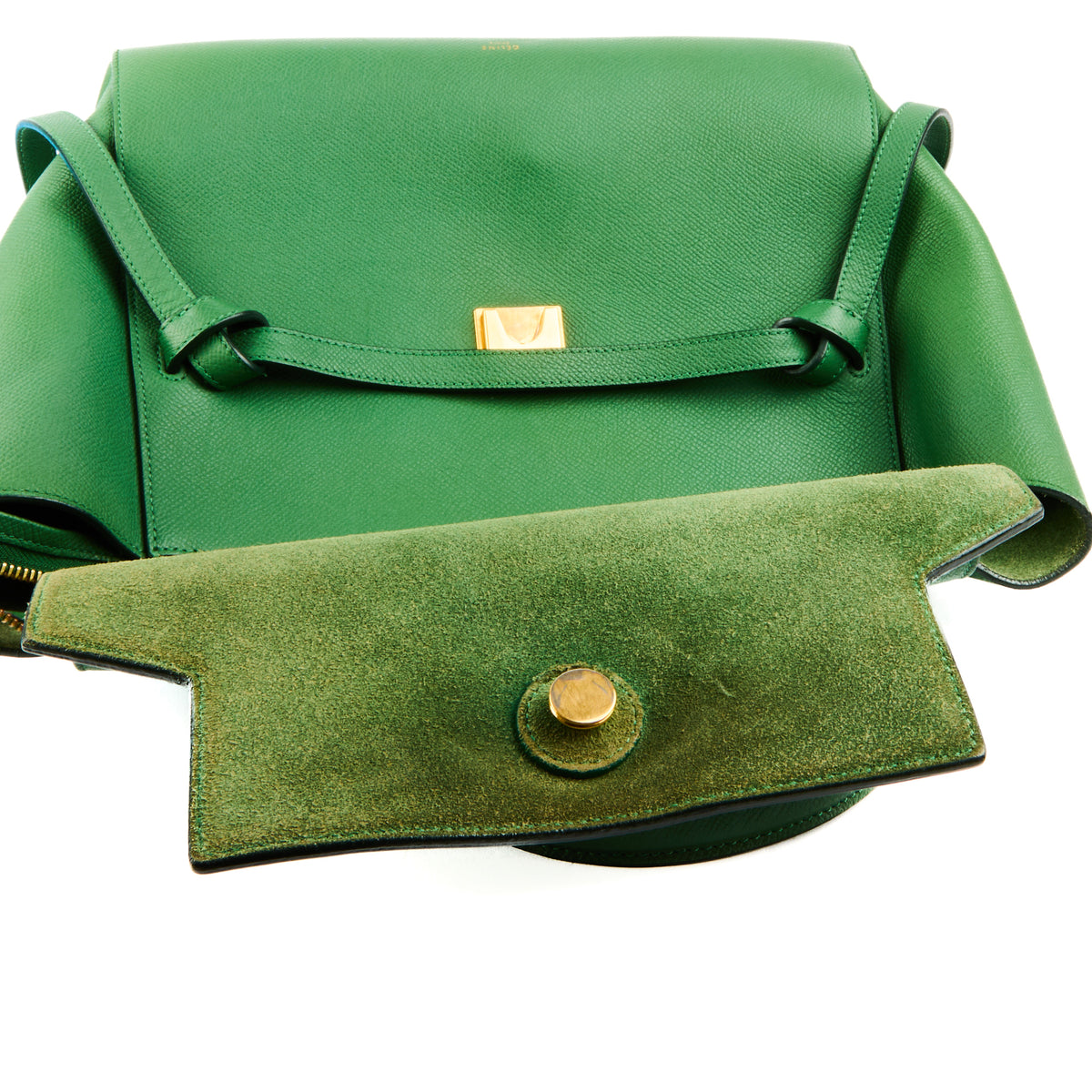 CELINE - Green leather Belt handbag - Handbag