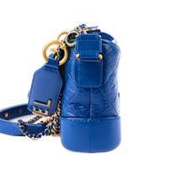 CHANEL - Sac Gabrielle petit modèle cuir Bleu - Handbag