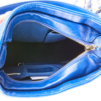 CHANEL - Sac Gabrielle petit modèle cuir Bleu - Handbag