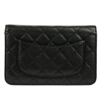 CHANEL - Sac Wallet On Chain Classique cuir caviar noir - Handbag