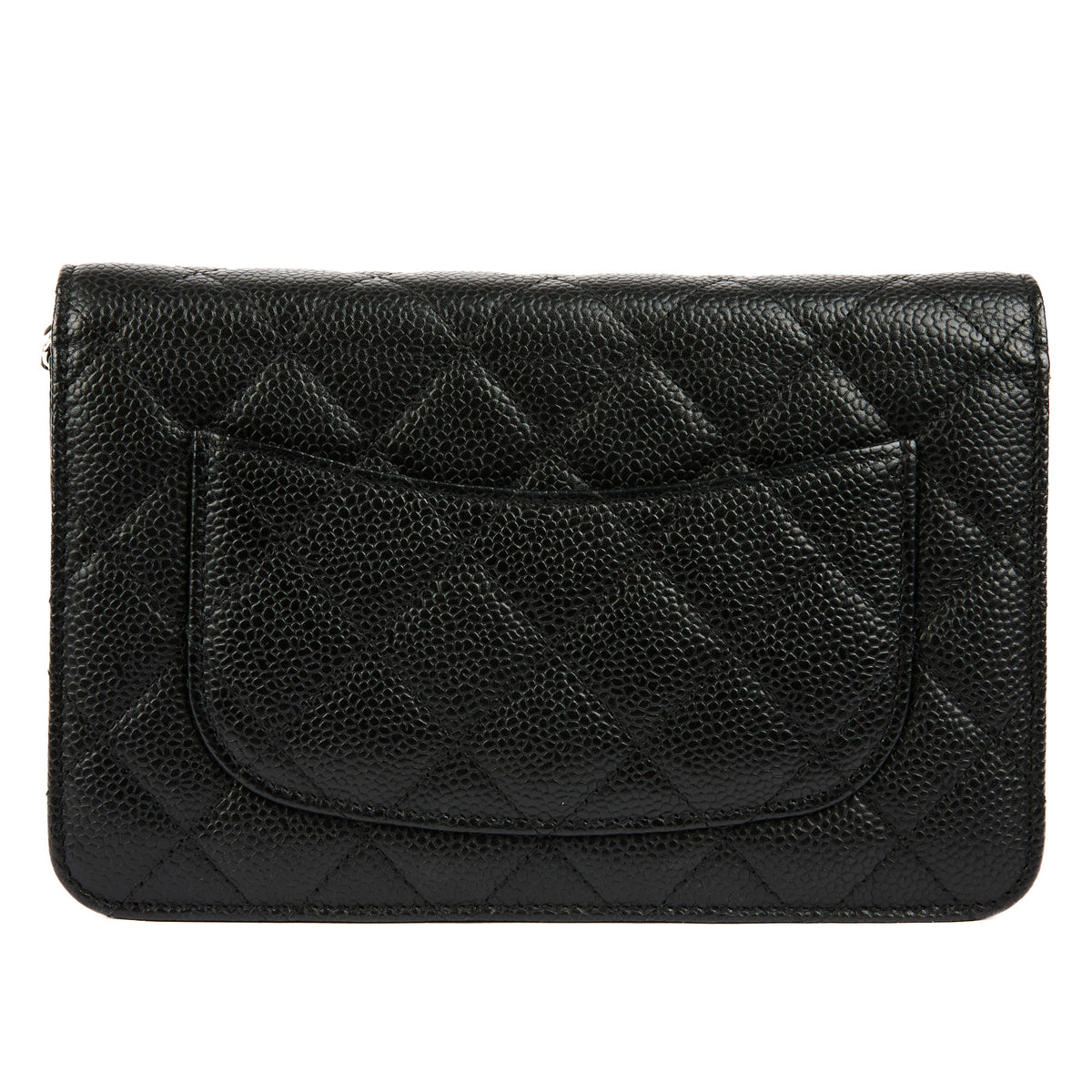 CHANEL - Sac Wallet On Chain Classique cuir caviar noir - Handbag