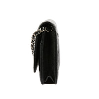 CHANEL - Sac Wallet On Chain Classique cuir caviar noir - Handbag