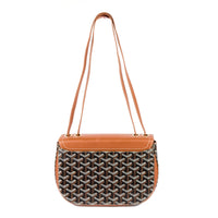 GOYARD - Sac à bandoulière Goyard 233 cuir marron toile monogramme - Handbag