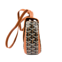 GOYARD - Sac à bandoulière Goyard 233 cuir marron toile monogramme - Handbag