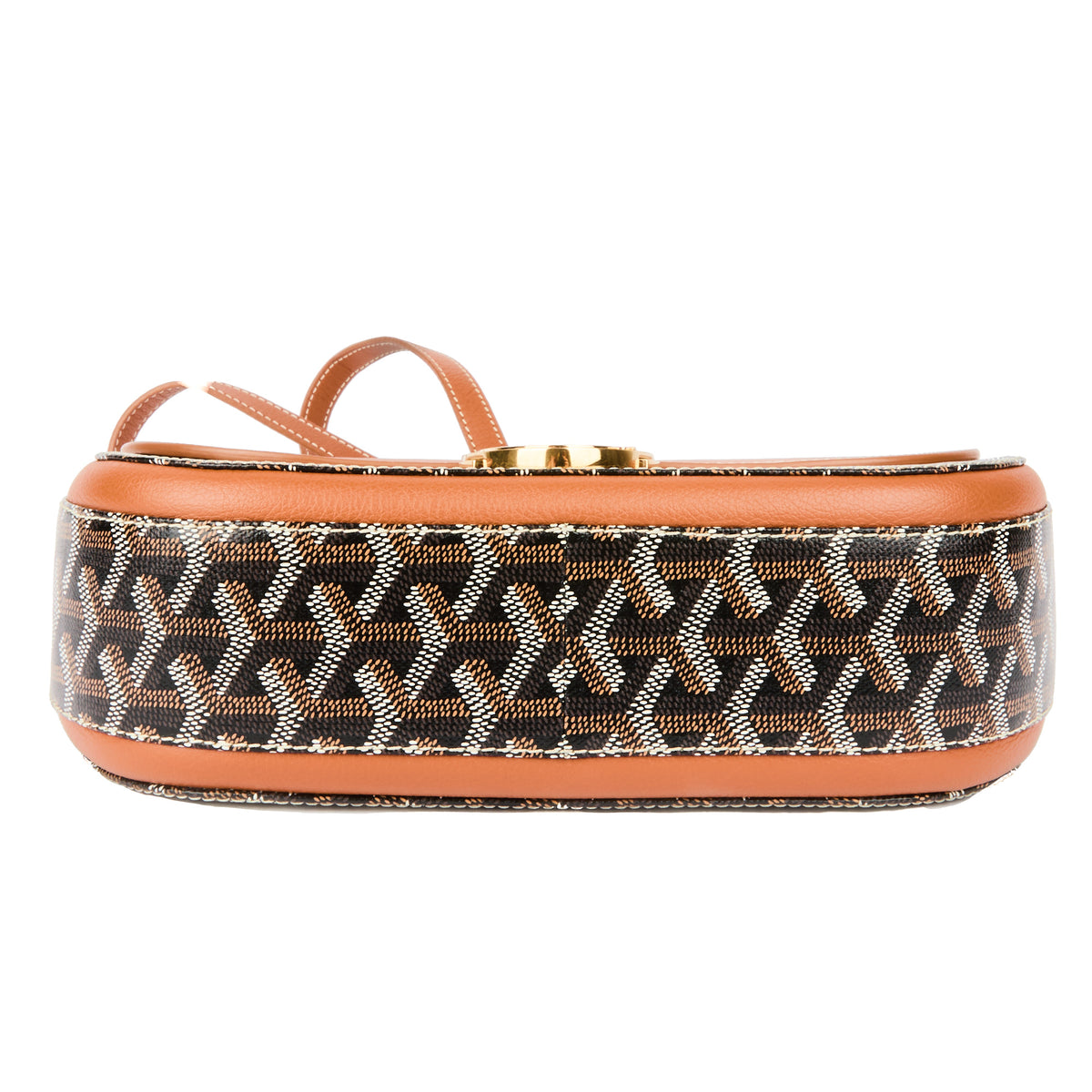 GOYARD - Sac à bandoulière Goyard 233 cuir marron toile monogramme - Handbag