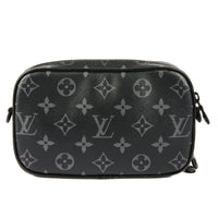 LOUIS VUITTON - Sac bandoulière Alpha Wallet toile Monogramme grise - Handbag
