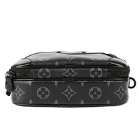 LOUIS VUITTON - Sac bandoulière Alpha Wallet toile Monogramme grise - Handbag