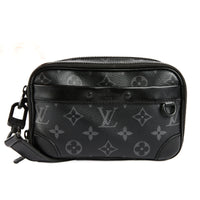LOUIS VUITTON - Sac bandoulière Alpha Wallet toile Monogramme grise - Handbag