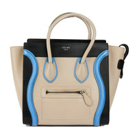 CELINE - Sac à main Luggage cuir tricolore - Handbag