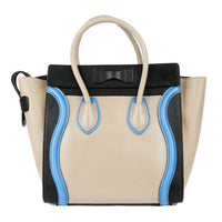 CELINE - Sac à main Luggage cuir tricolore - Handbag