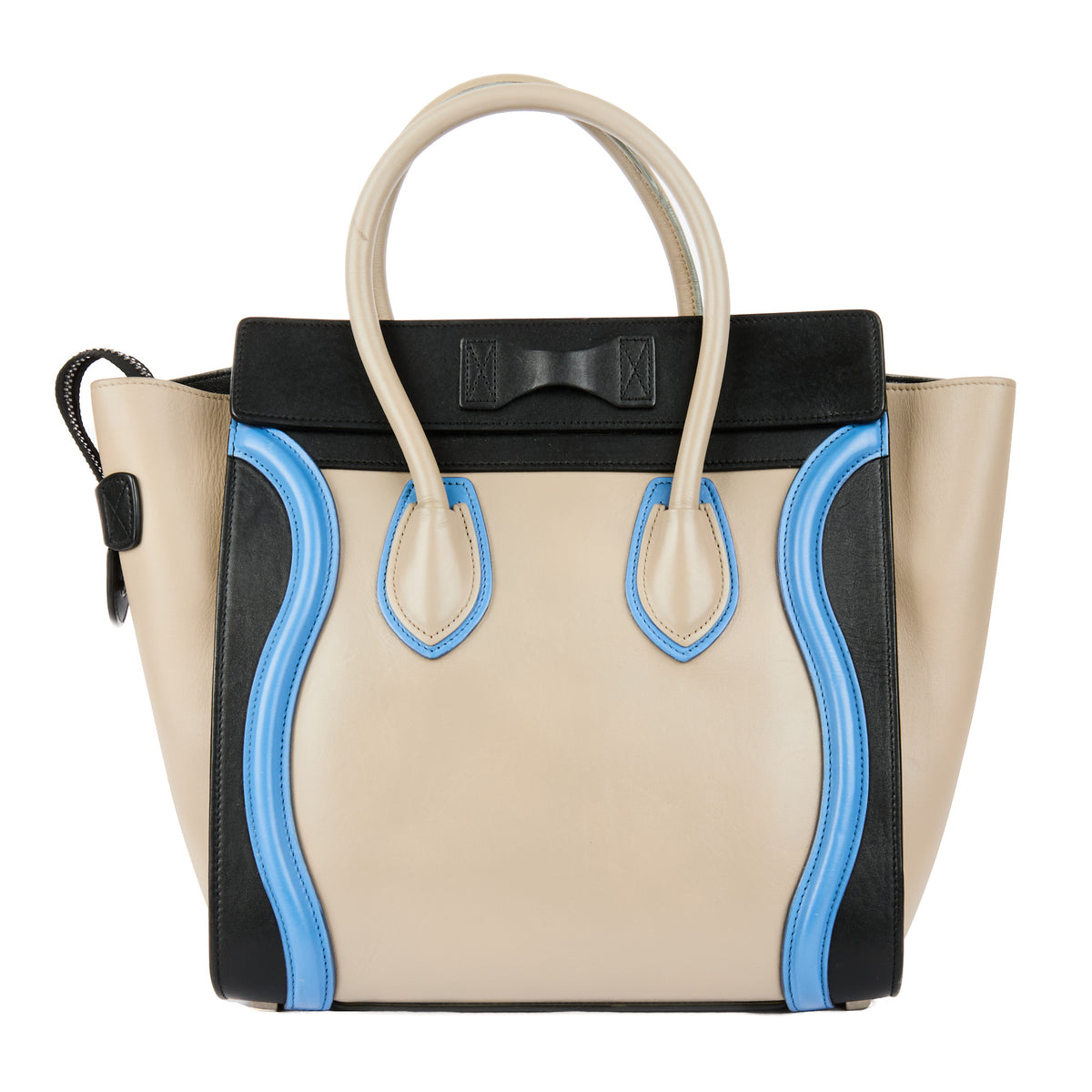 CELINE - Sac à main Luggage cuir tricolore - Handbag