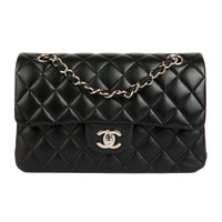 CHANEL - Small Classic Timeless Crossbody Bag Black Lambskin - Handbag