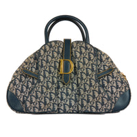 DIOR - Blue Double Saddle Bowler Bag