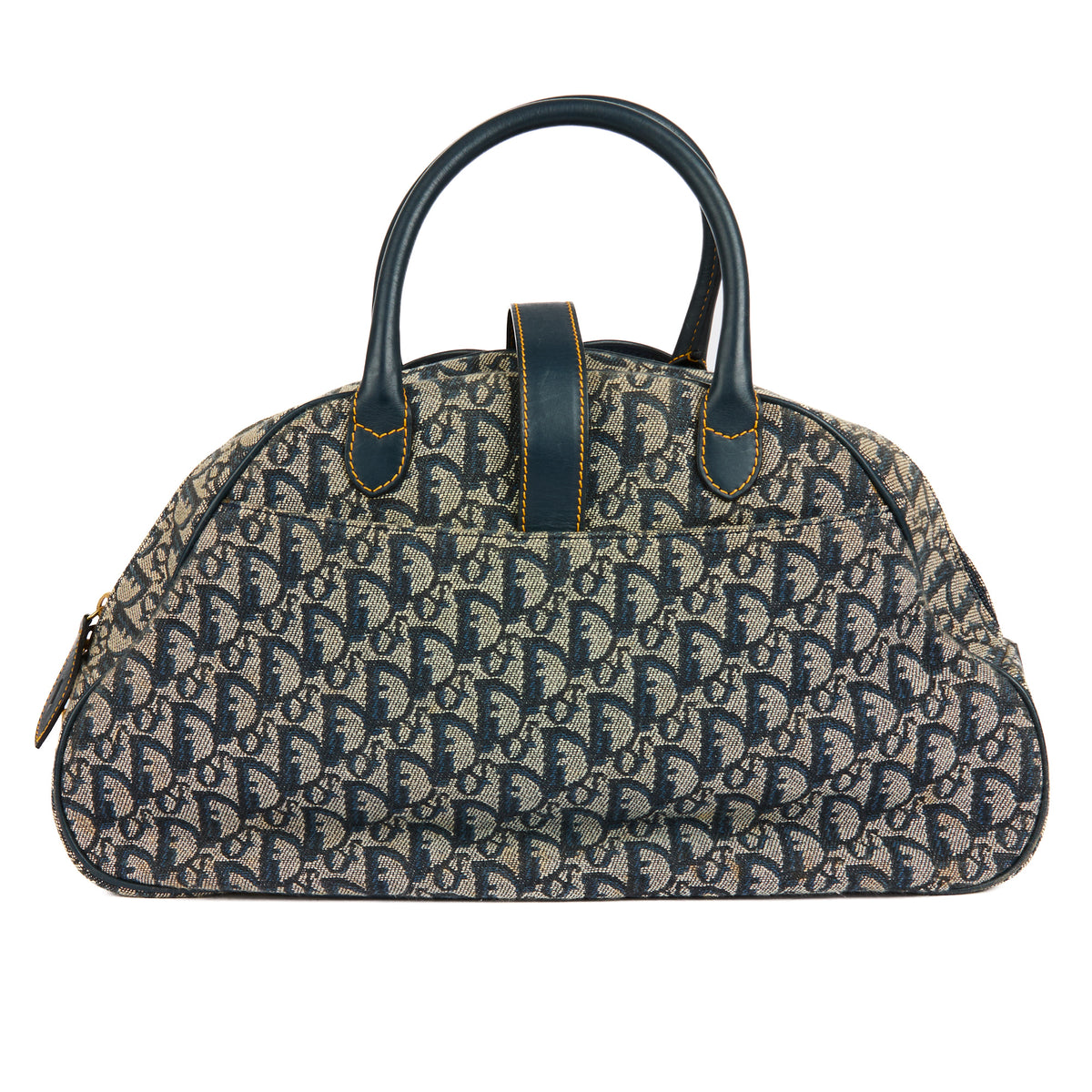 DIOR - Blue Double Saddle Bowler Bag