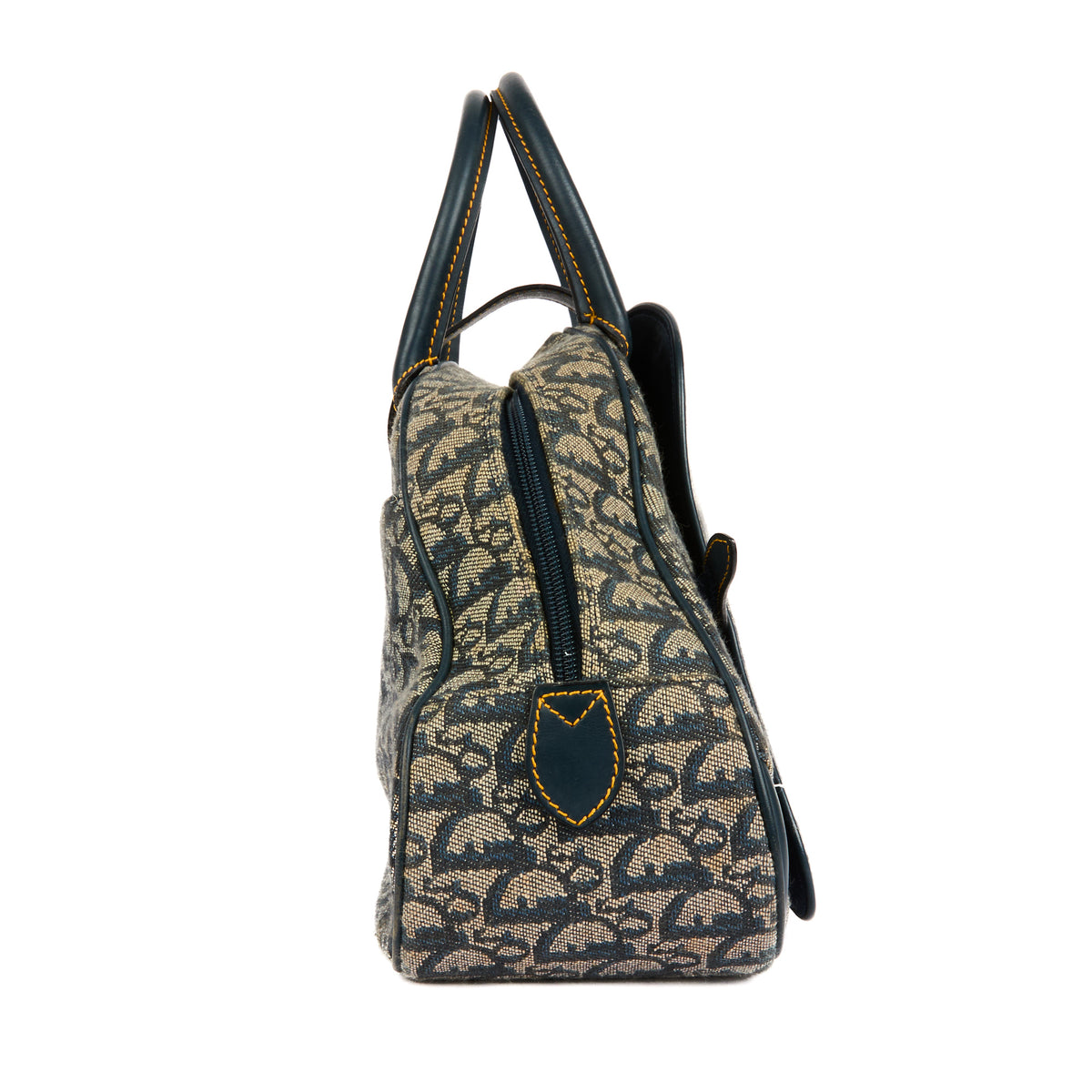 DIOR - Blue Double Saddle Bowler Bag