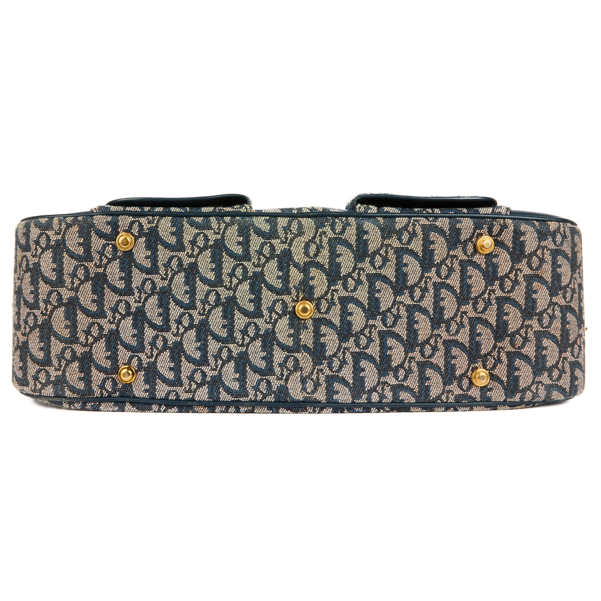 DIOR - Blue Double Saddle Bowler Bag