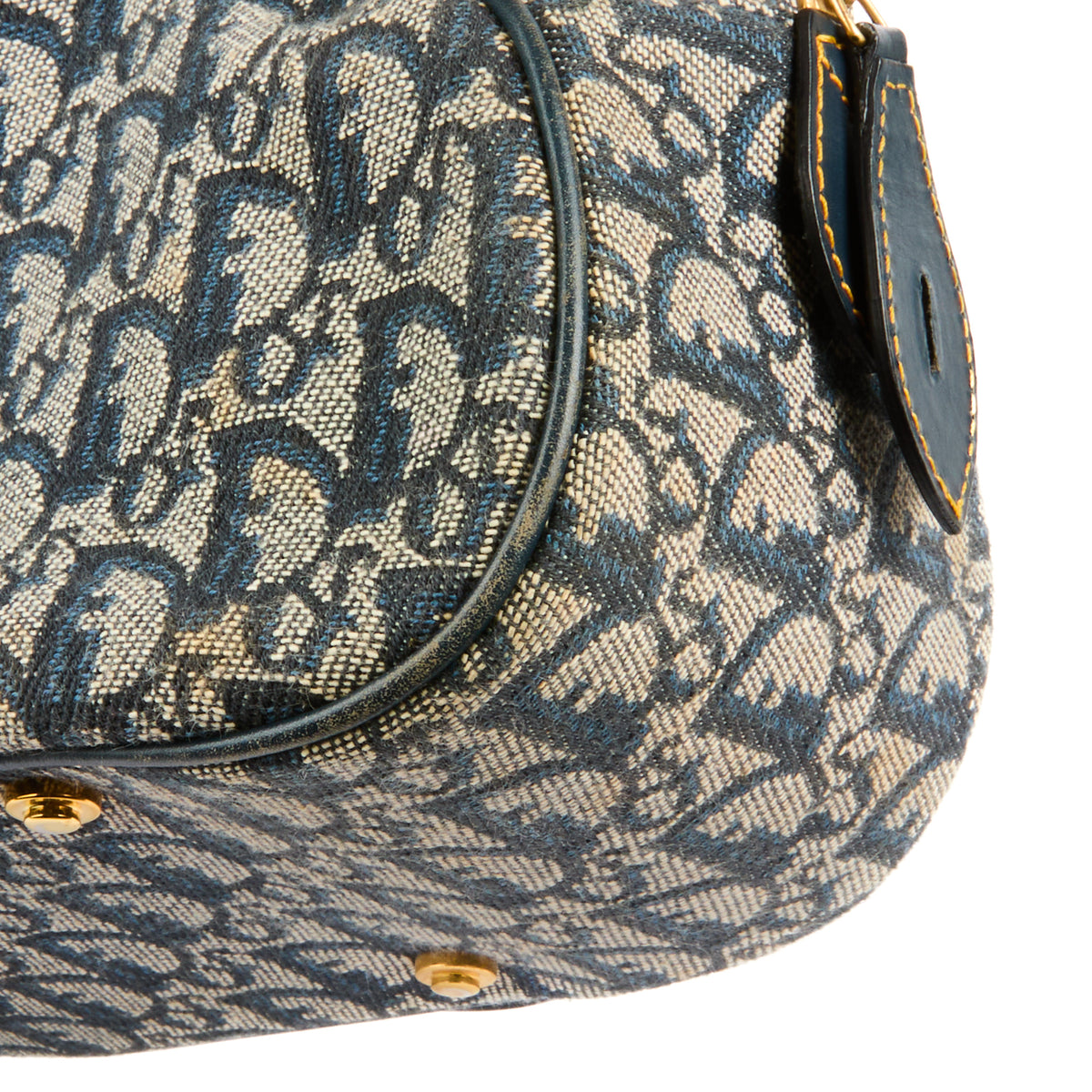 DIOR - Blue Double Saddle Bowler Bag