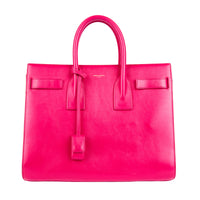 SAINT LAURENT - Pink leather daytime bag