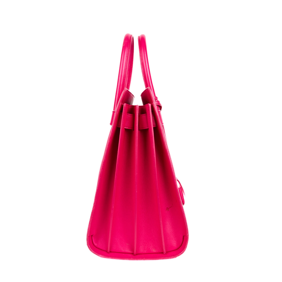 SAINT LAURENT - Pink leather daytime bag