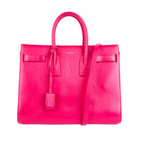 SAINT LAURENT - Pink leather daytime bag