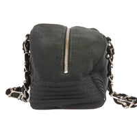 CHANEL - Sac à main Coco Bowling Logo CC toile noir - Handbag
