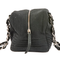 CHANEL - Sac à main Coco Bowling Logo CC toile noir - Handbag