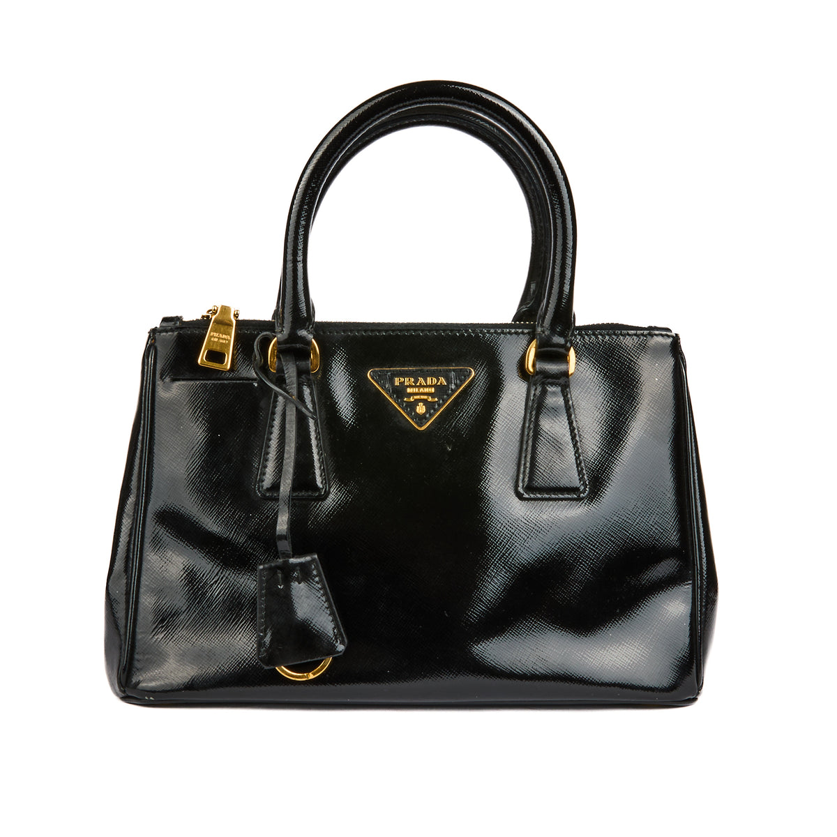 PRADA - Sac à main Galleria cuir noir - Handbag
