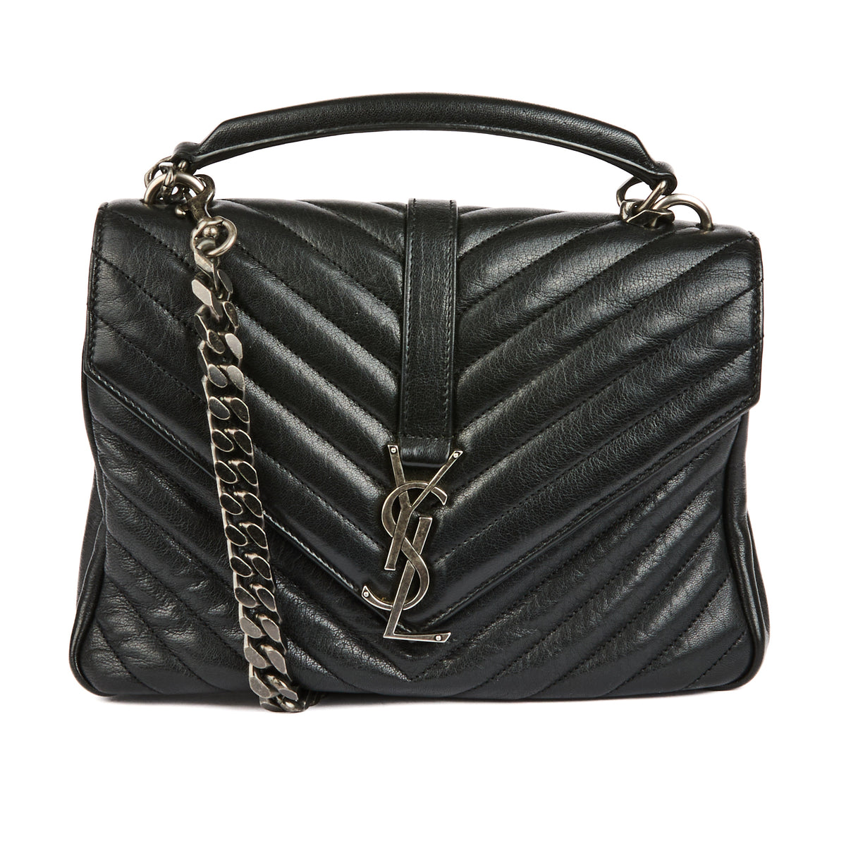 SAINT LAURENT - Sac Collège small noir