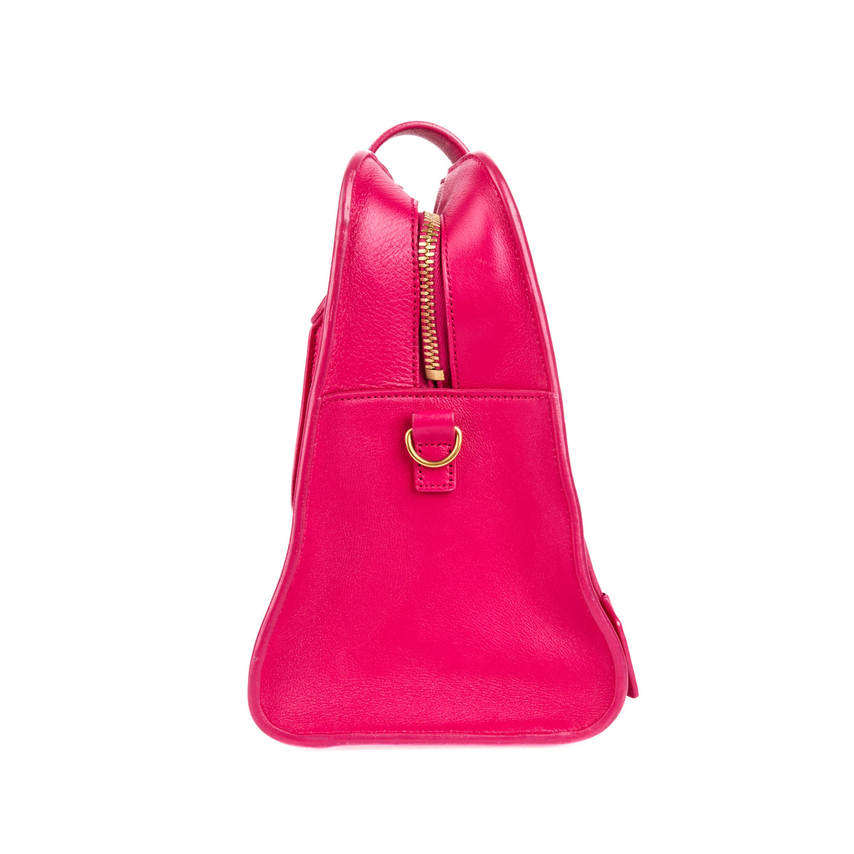 SAINT LAURENT - Sac à main Monogram cabas cuir rose fushia - Handbag