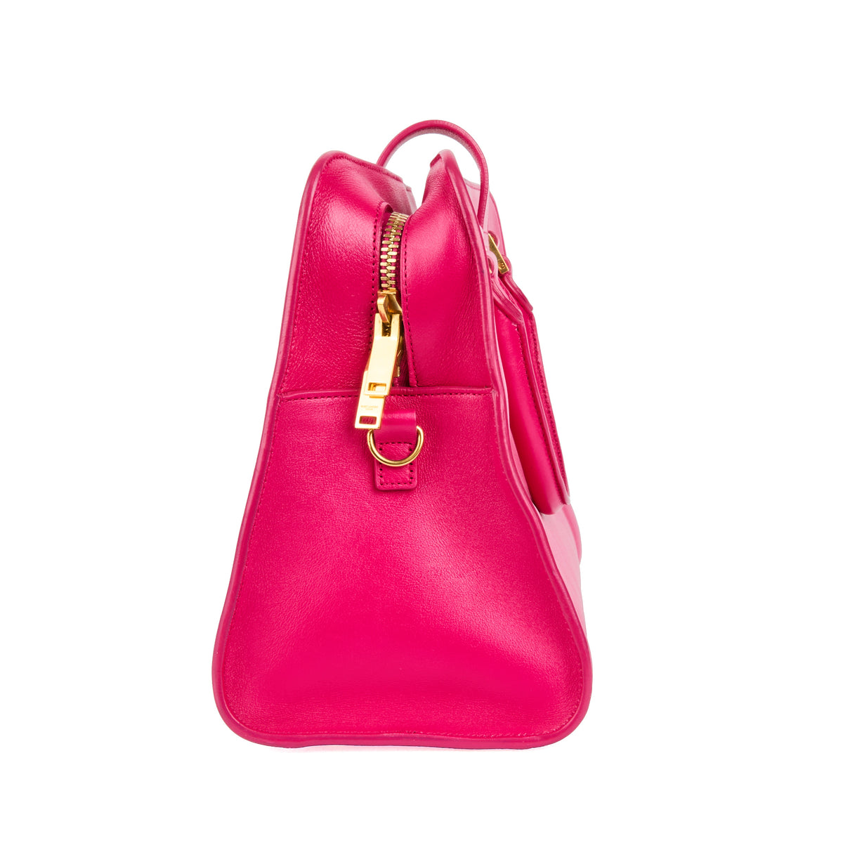 SAINT LAURENT - Sac à main Monogram cabas cuir rose fushia - Handbag