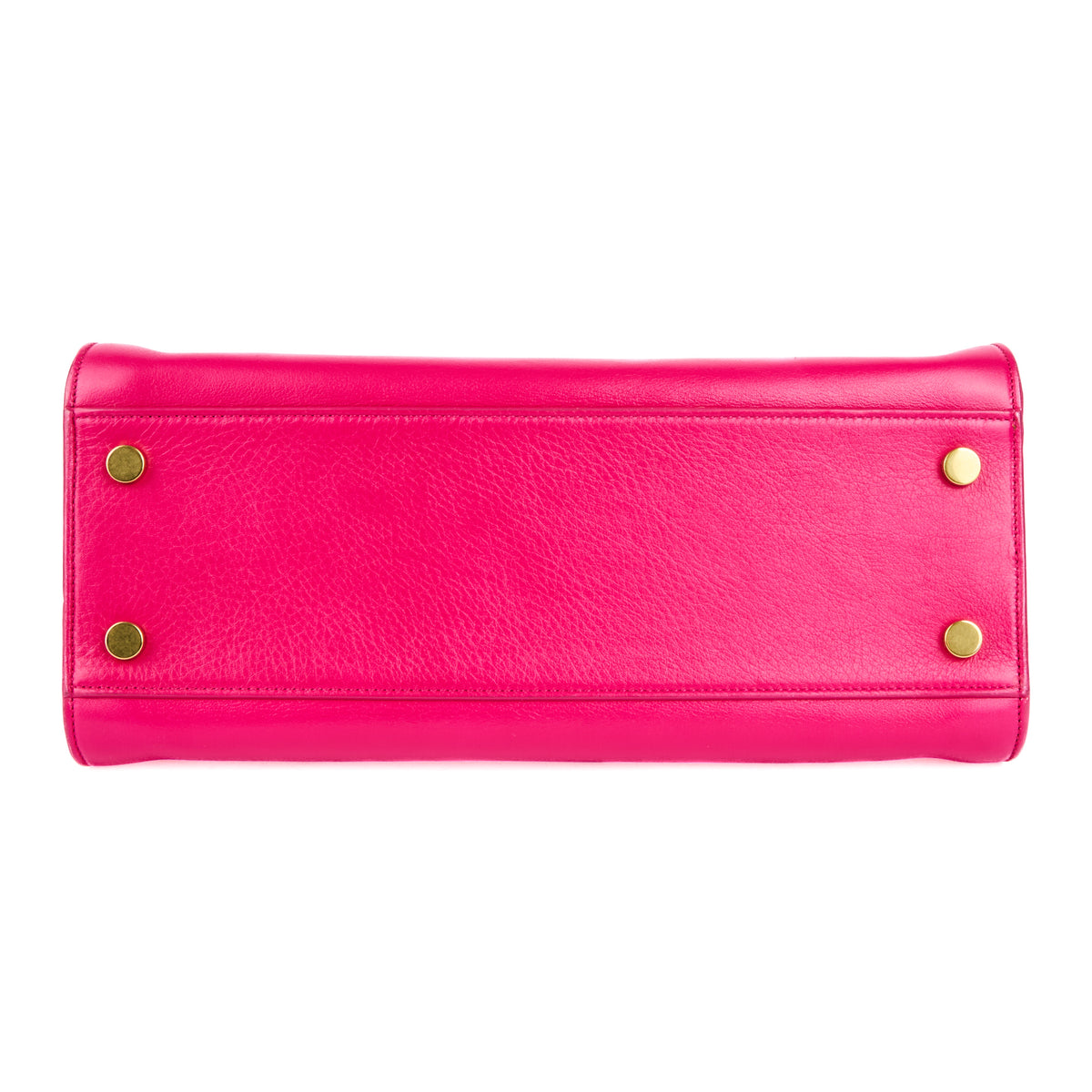 SAINT LAURENT - Sac à main Monogram cabas cuir rose fushia - Handbag