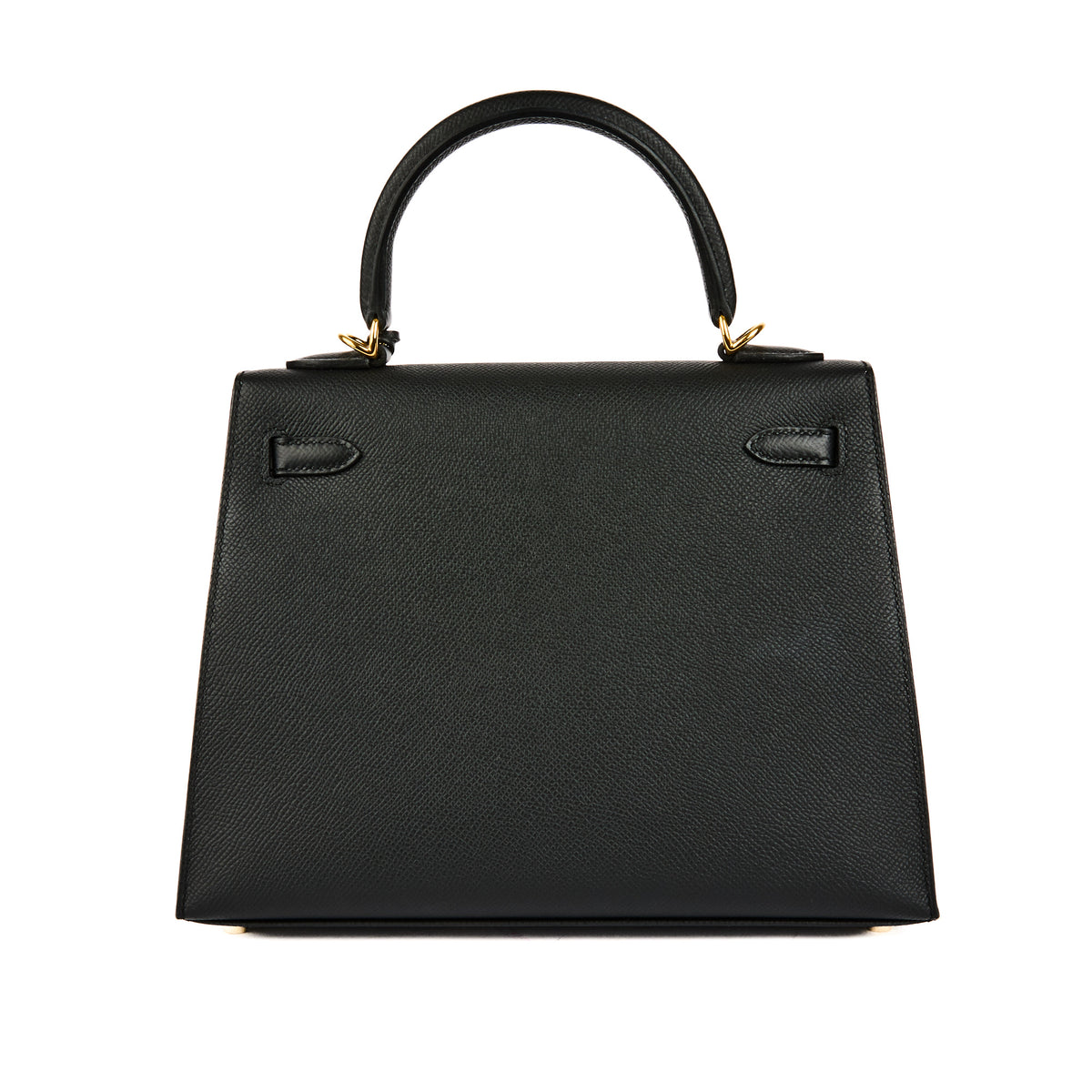 HERMES - Sac à main Kelly 25 cuir Epsom noir goldhardware - Handbag
