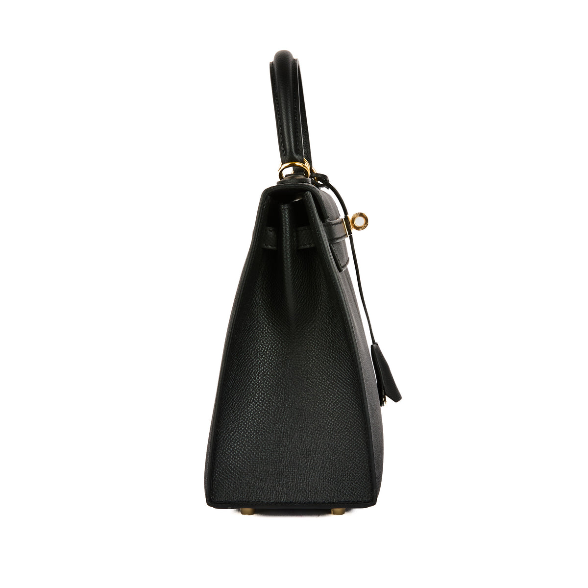 HERMES - Sac à main Kelly 25 cuir Epsom noir goldhardware - Handbag
