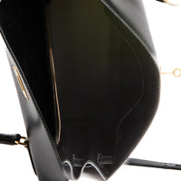 HERMES - Sac à main Kelly 32 Vintage cuir Box noir gold hardware - Handbag
