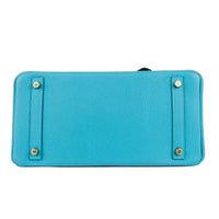 HERMES - Sac à main Birkin 30 cuir Togo Bleu Paon - Handbag