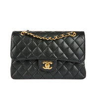 CHANEL - Sac bandoulière Classique Timeless Small cuir caviar noir - Handbag