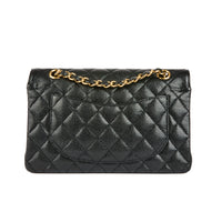 CHANEL - Sac bandoulière Classique Timeless Small cuir caviar noir - Handbag