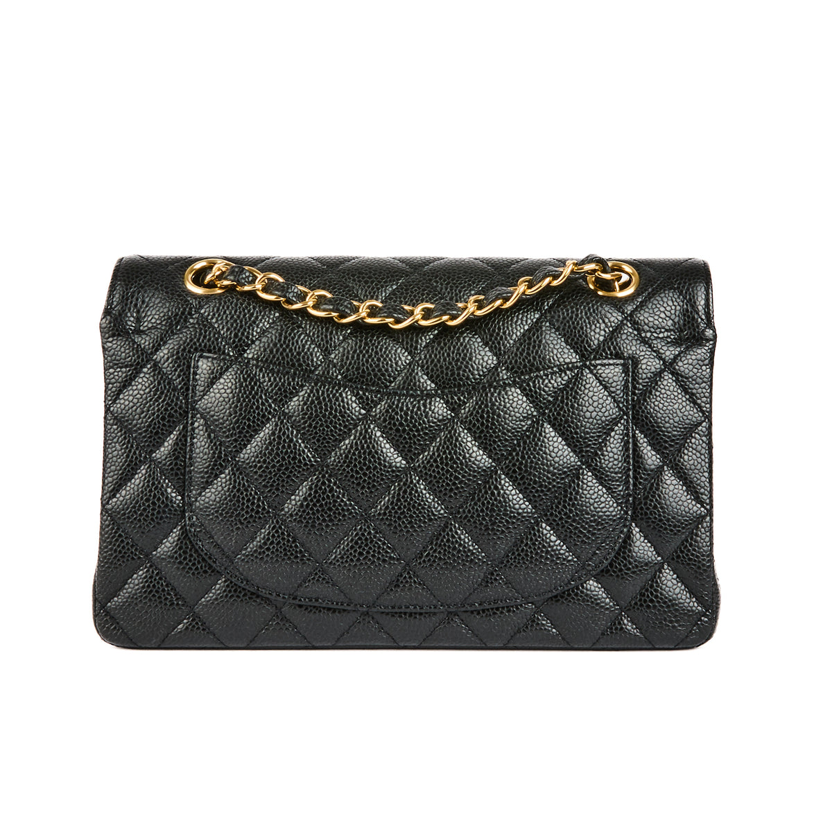 CHANEL - Sac bandoulière Classique Timeless Small cuir caviar noir - Handbag