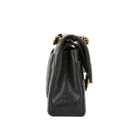 CHANEL - Sac bandoulière Classique Timeless Small cuir caviar noir - Handbag