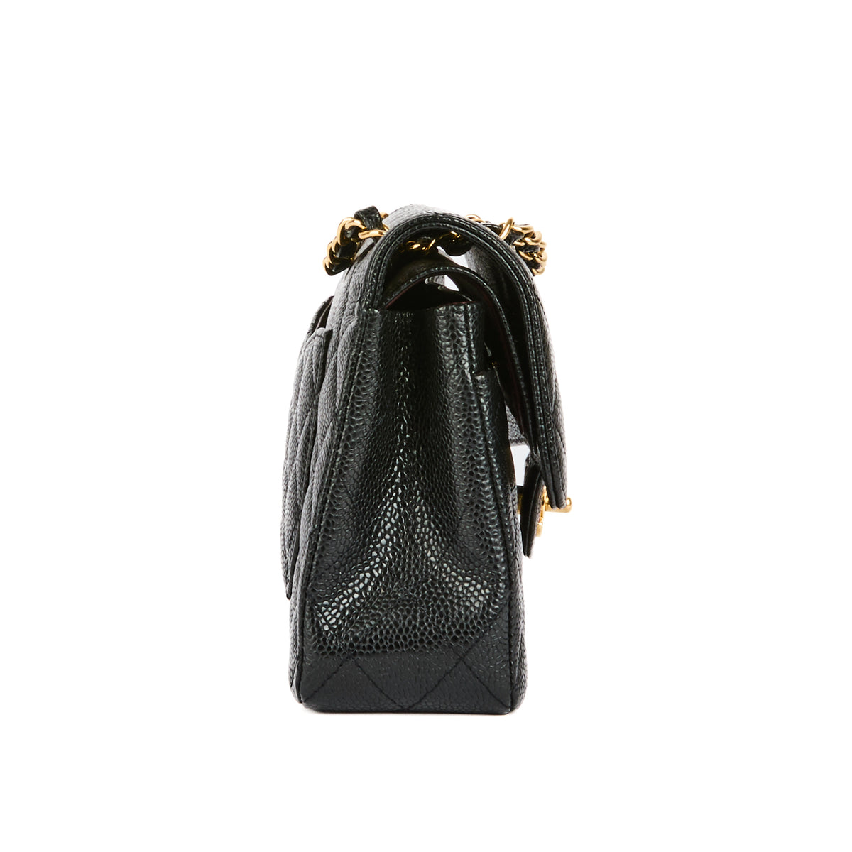 CHANEL - Sac bandoulière Classique Timeless Small cuir caviar noir - Handbag
