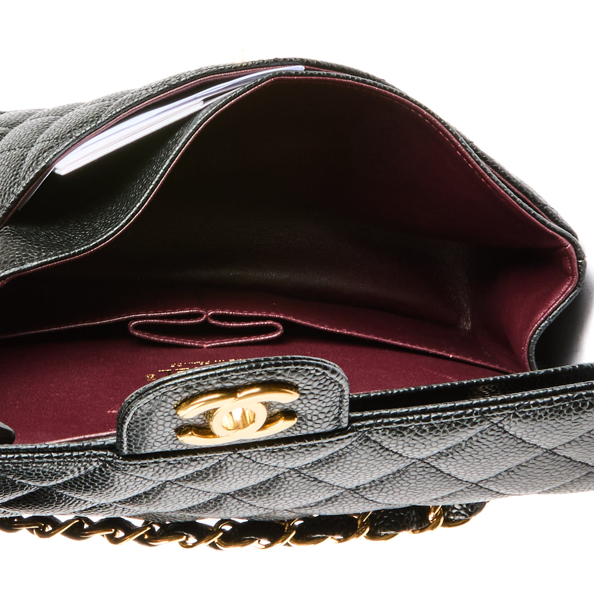 CHANEL - Sac bandoulière Classique Timeless Small cuir caviar noir - Handbag